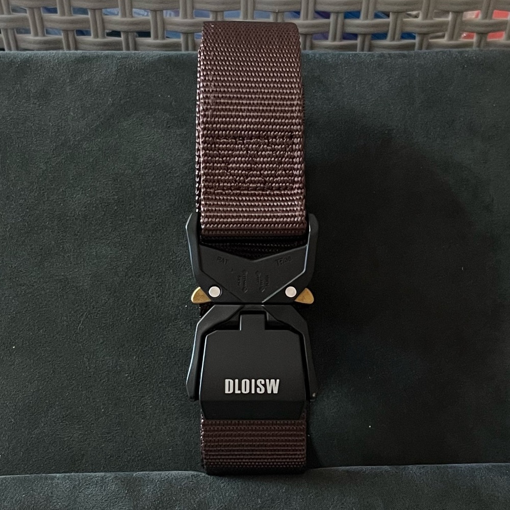 New DLOISW Tactical Belt Nylon Brown size 30”-36”